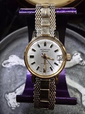 Wittnauer Genève Automatic Watch with Silver Dial and 10k Gold Filled Bracelet